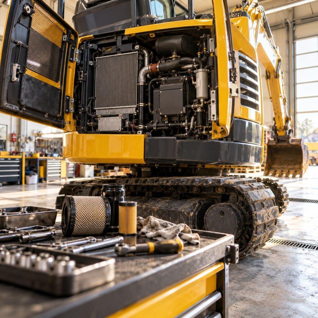 Reparatur und Wartung an Ihrer Baumaschine – HAB Engineering GmbH